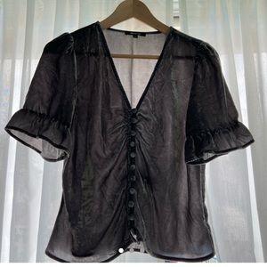 Madewell velvet top